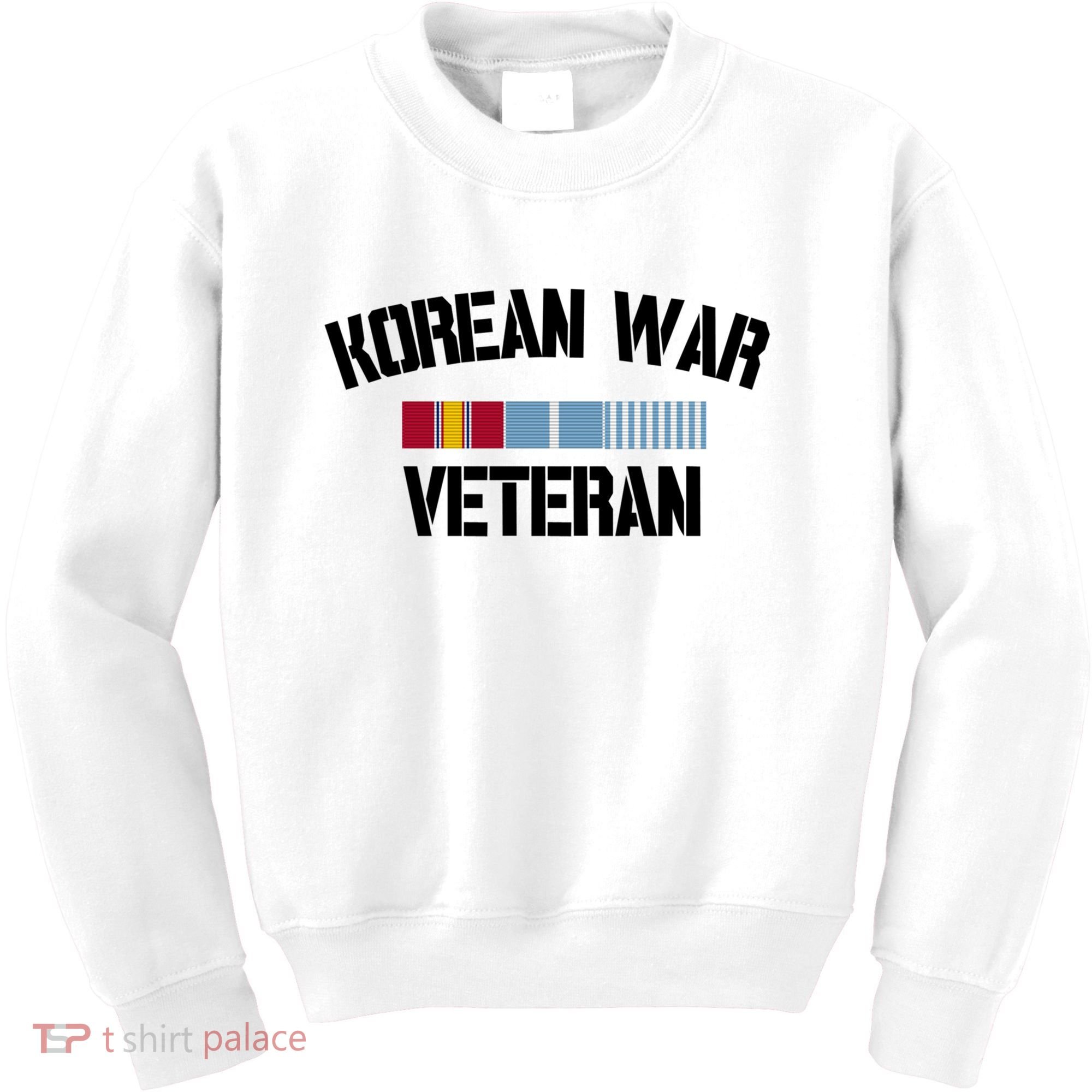 Korean War Veteran Pride Korea Service Ribbon Gift Kids Sweatshirt