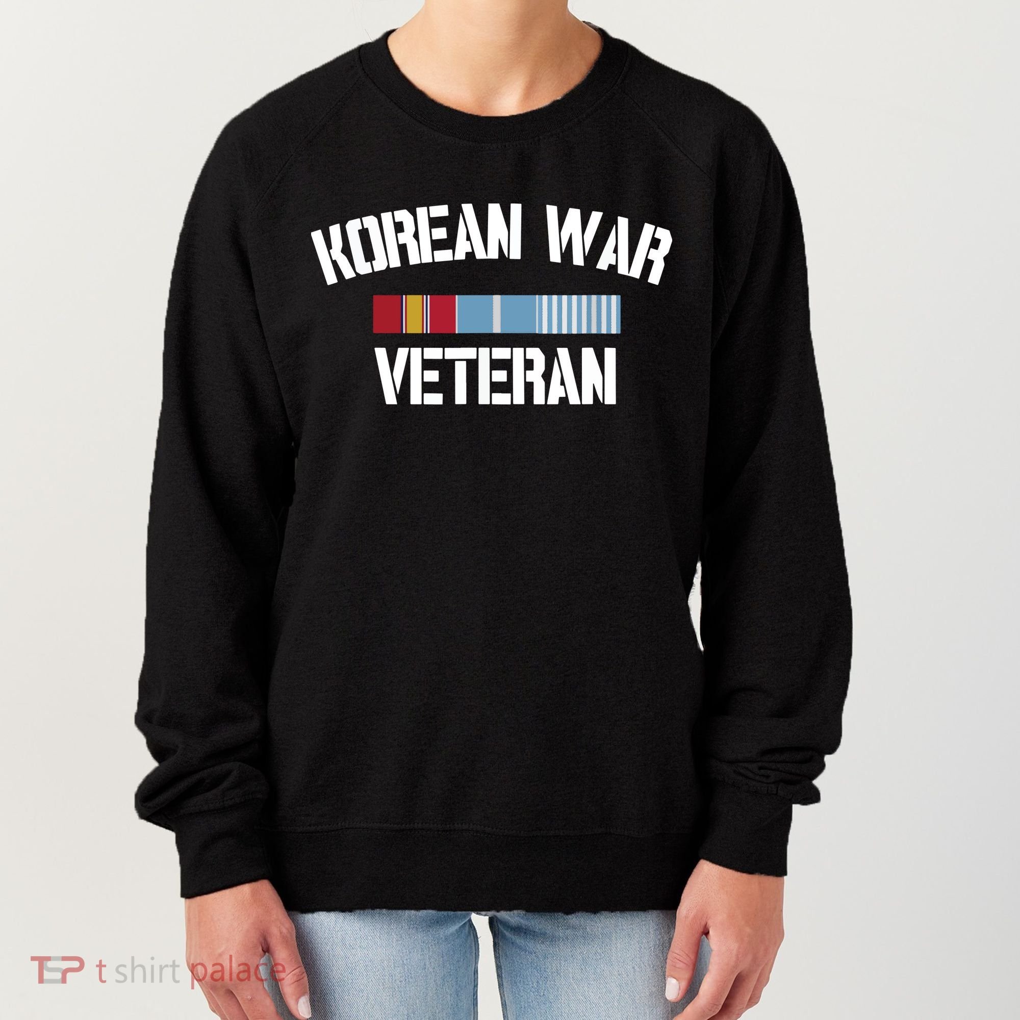 Korean War Veteran Pride Korea Service Ribbon Women's Sweatshirt