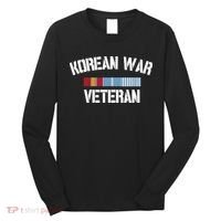 Korean War Veteran Pride Korea Service Ribbon Long Sleeve Shirt thumb 0