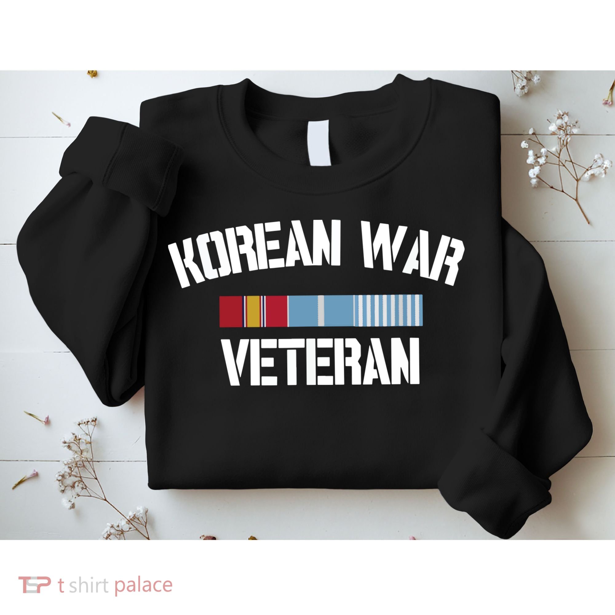 Korean War Veteran Pride Korea Service Ribbon Sweatshirt
