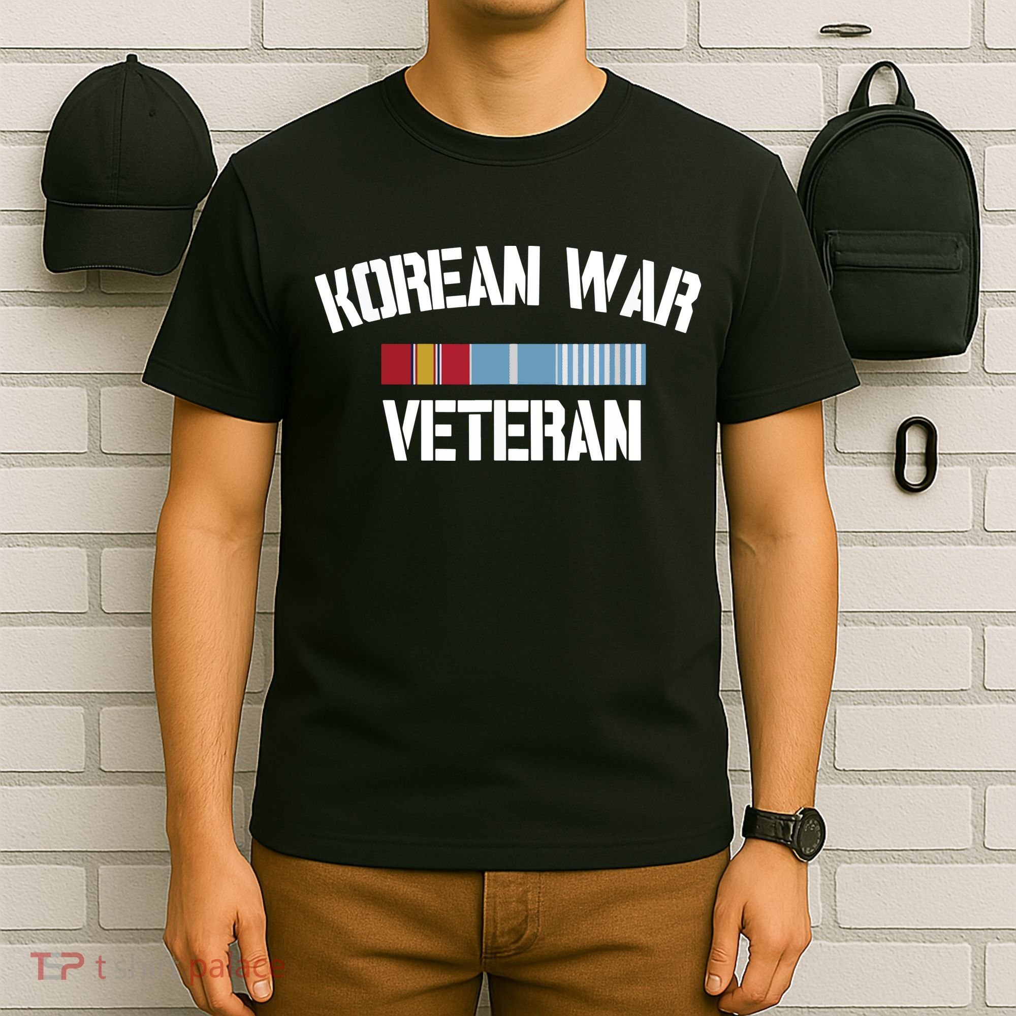 Korean War Veteran Pride Korea Service Ribbon T-Shirt