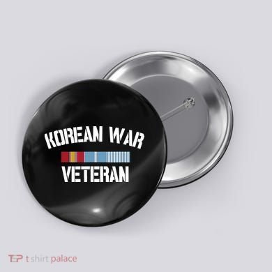 Korean War Veteran Pride Korea Service Ribbon Button