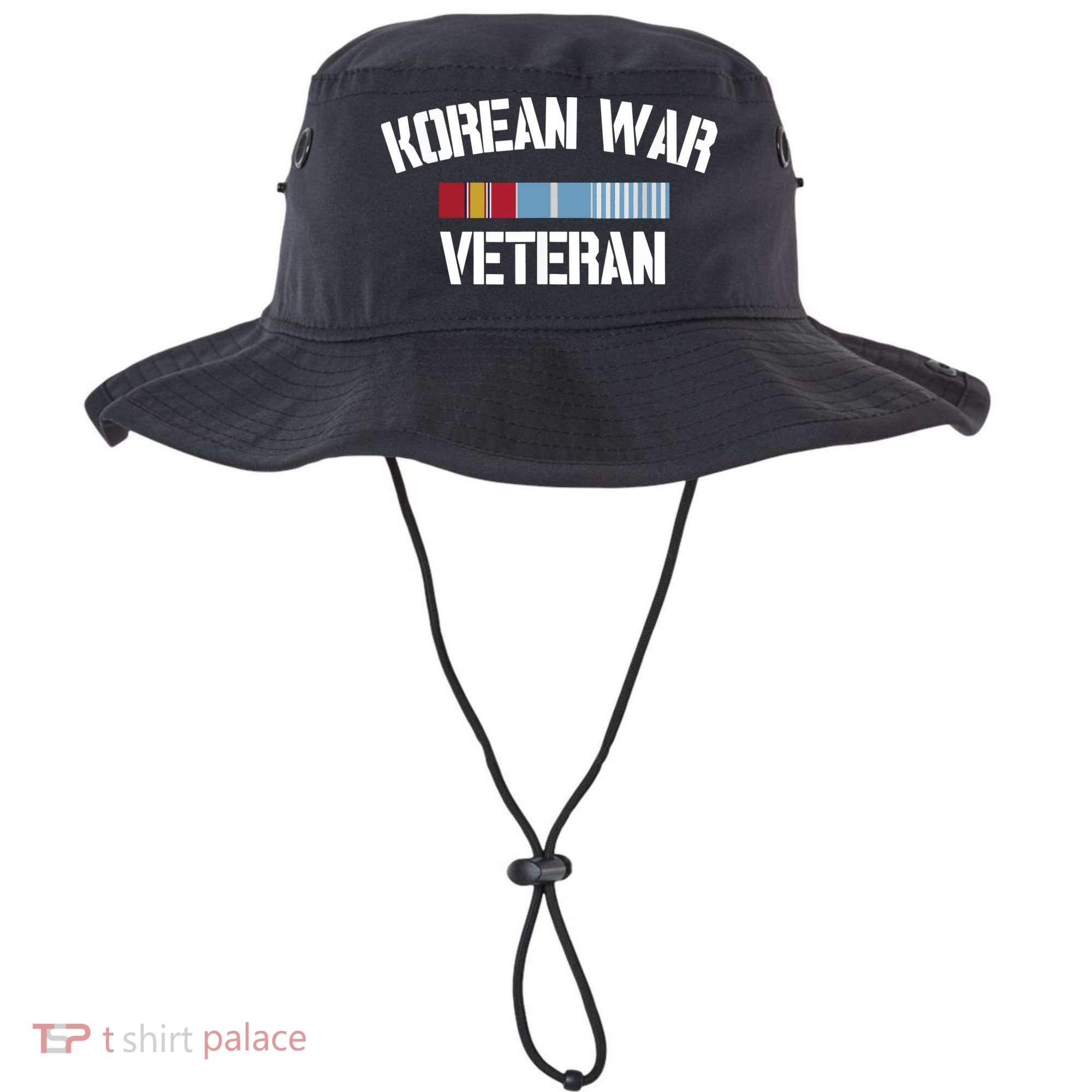 Korean War Veteran Pride Korea Service Ribbon Bucket Hat