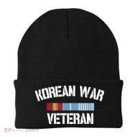 Korean War Veteran Pride Korea Service Ribbon Beanie thumb 0