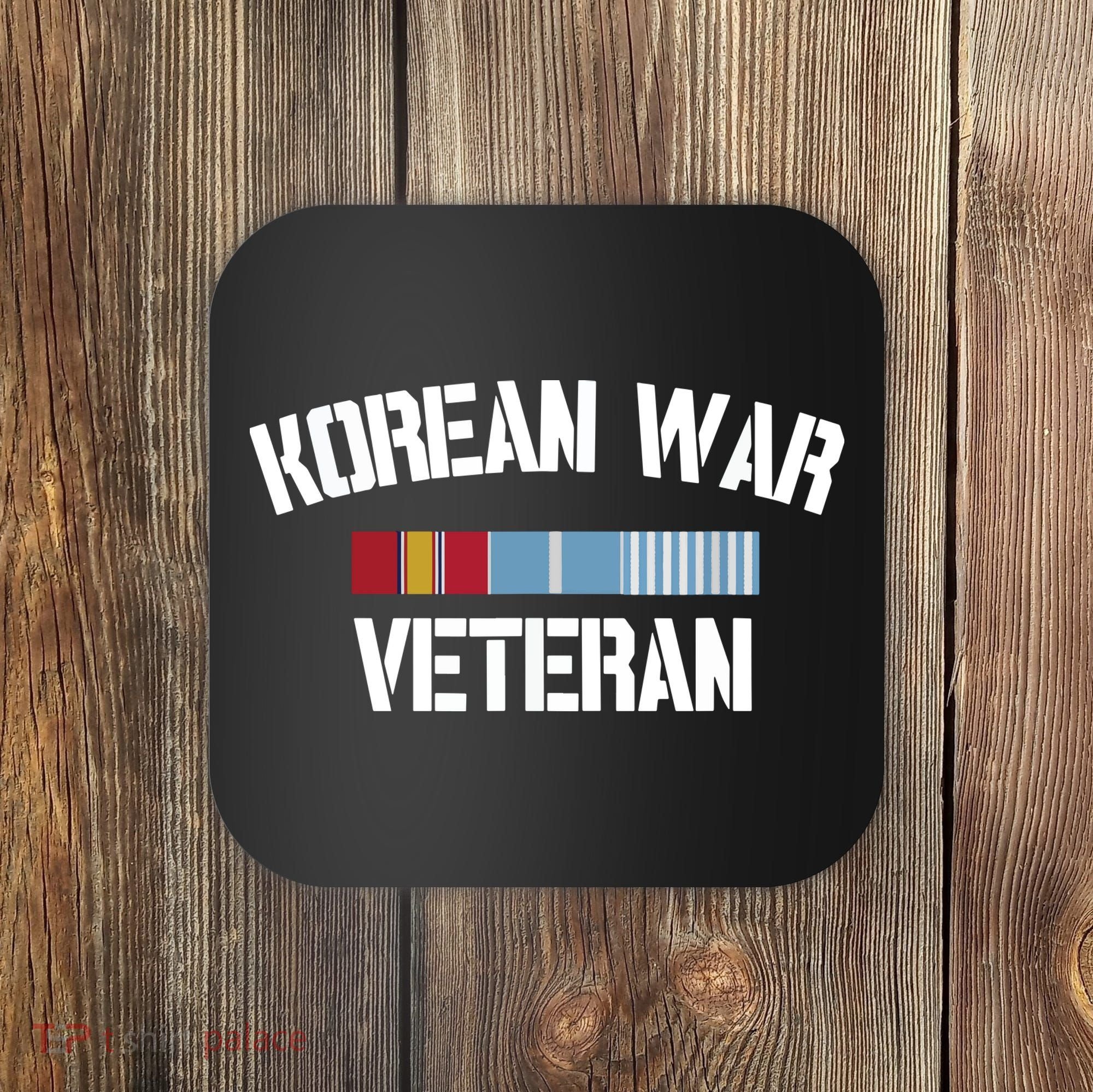 Korean War Veteran Pride Korea Service Ribbon Coaster