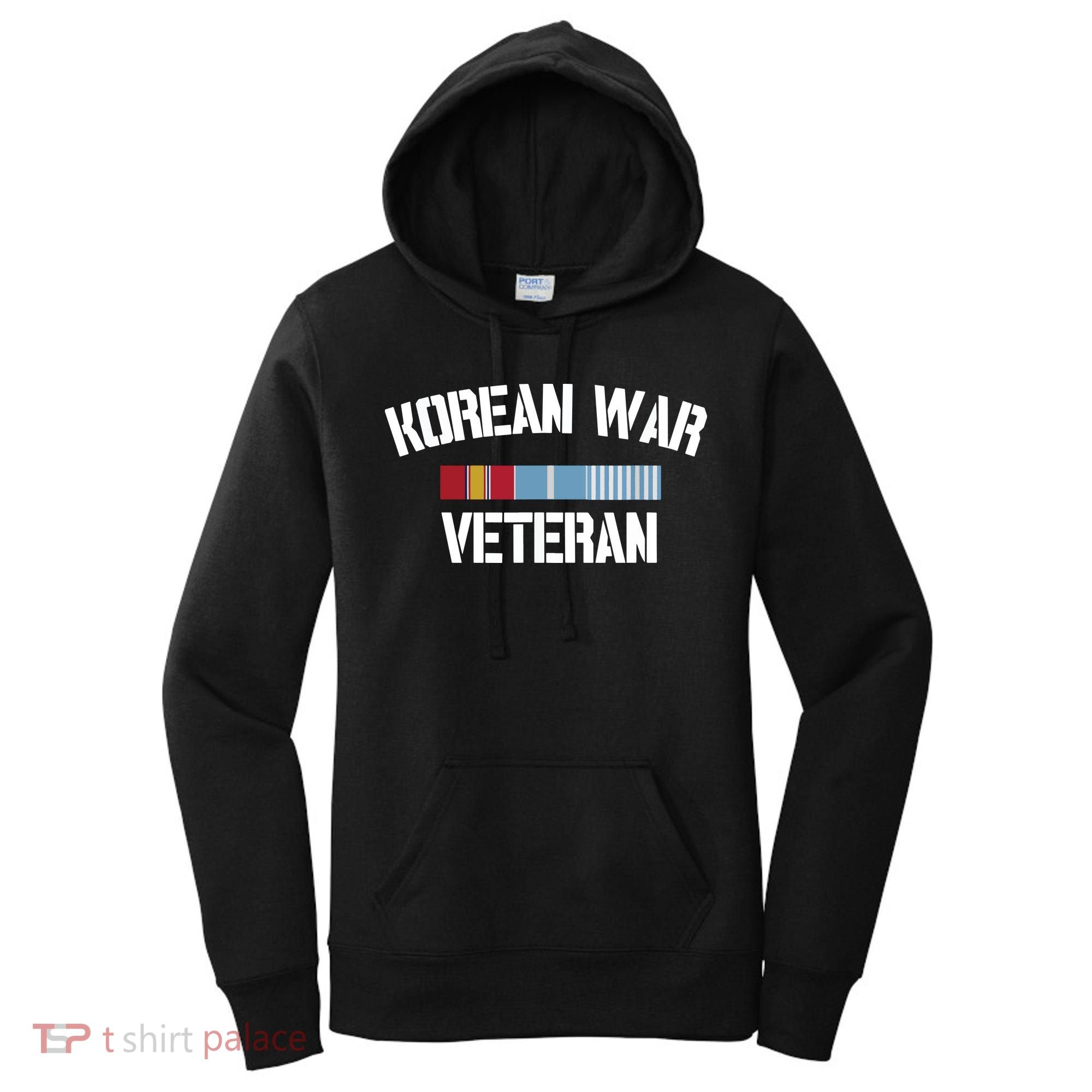 Korean War Veteran Pride Korea Service Ribbon Women's Hoodie