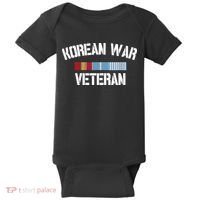 Korean War Veteran Pride Korea Service Ribbon Baby Bodysuit thumb 0