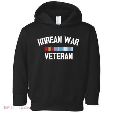 Korean War Veteran Pride Korea Service Ribbon Toddler Hoodie