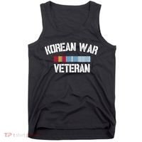 Korean War Veteran Pride Korea Service Ribbon Tank Top thumb 0