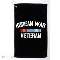 Korean War Veteran Pride Korea Service Ribbon Golf Towel thumb 0