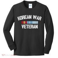 Korean War Veteran Pride Korea Service Ribbon Kids Long Sleeve Shirt thumb 0