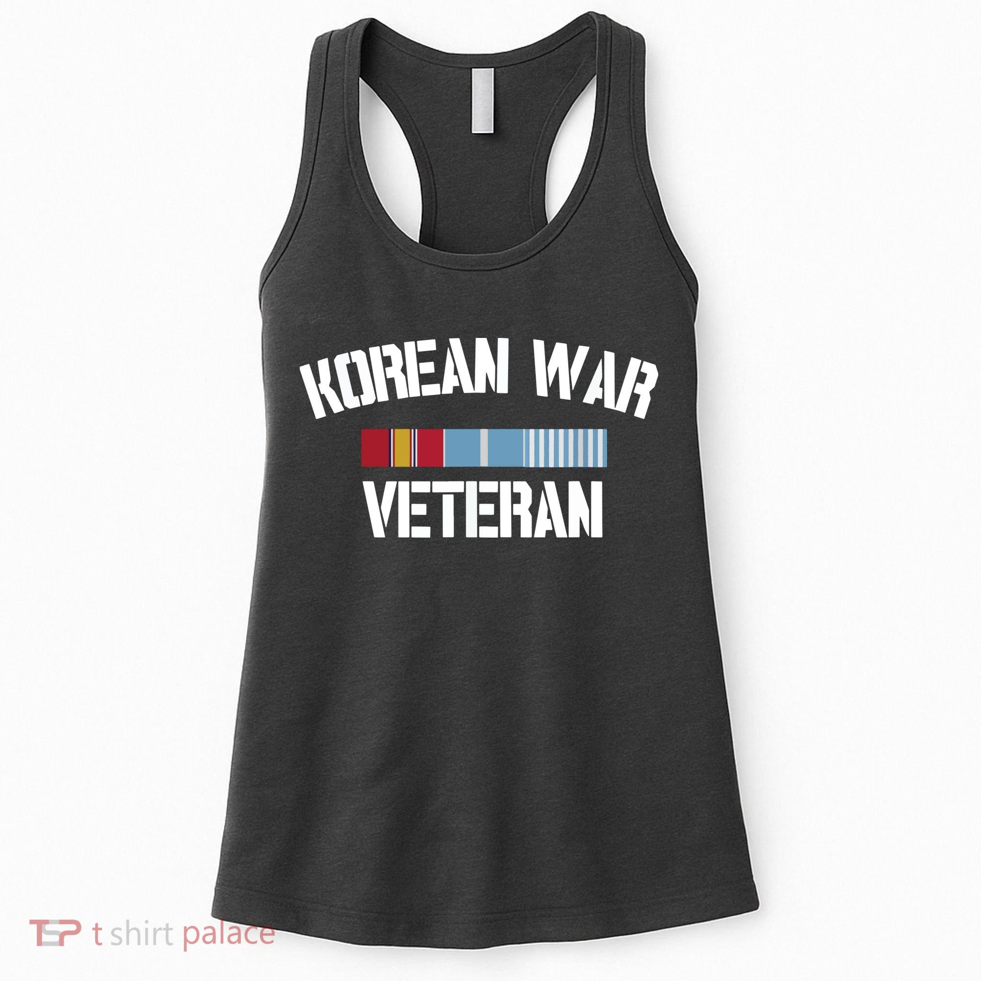 Korean War Veteran Pride Korea Service Ribbon Women's Tank Top