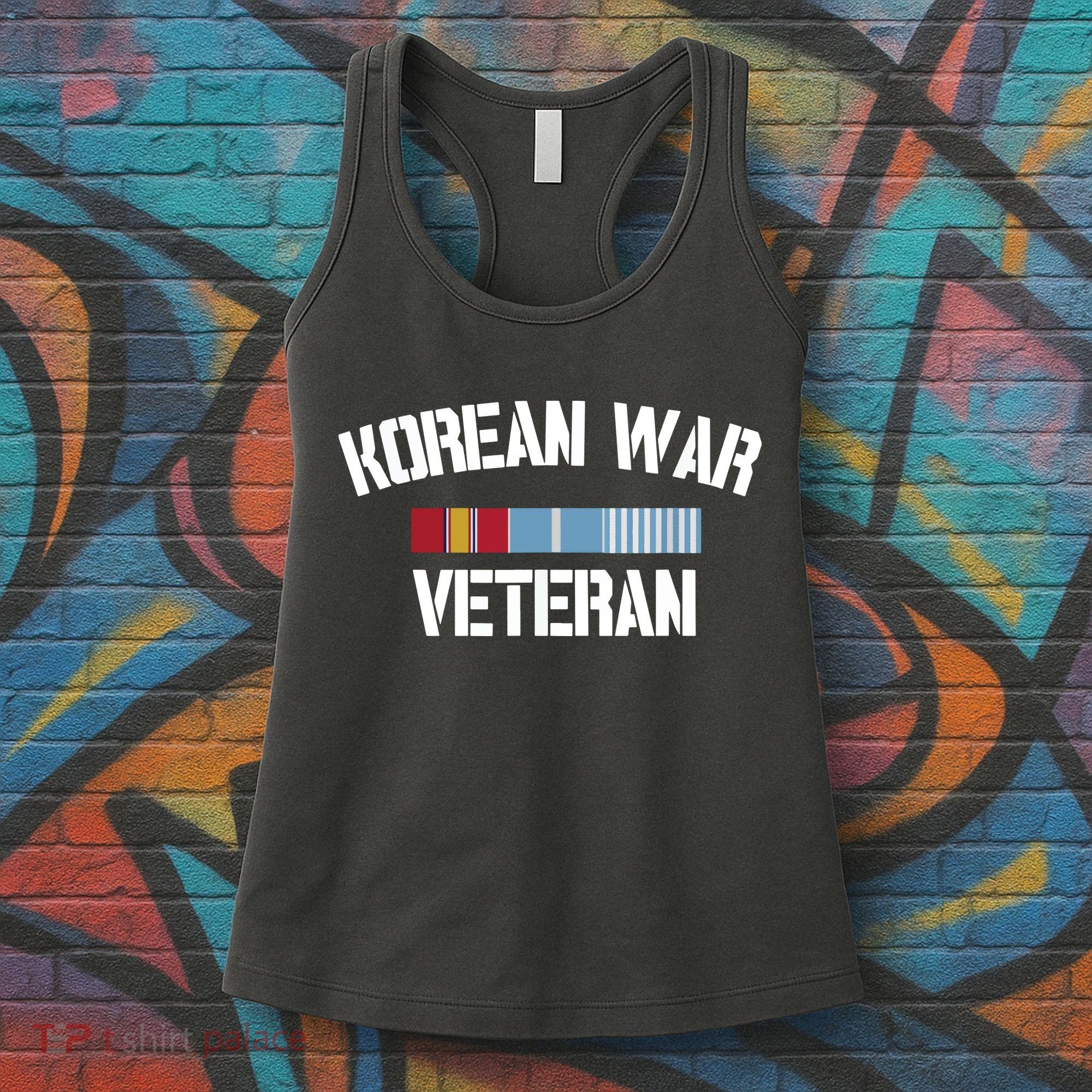 Korean War Veteran Pride Korea Service Ribbon Women's Tank Top