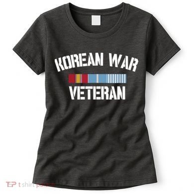 Korean War Veteran Pride Korea Service Ribbon Women's T-Shirt