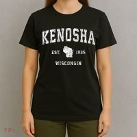Kenosha Wisconsin Wi Vintage Athletic Sports T-Shirt thumb 4