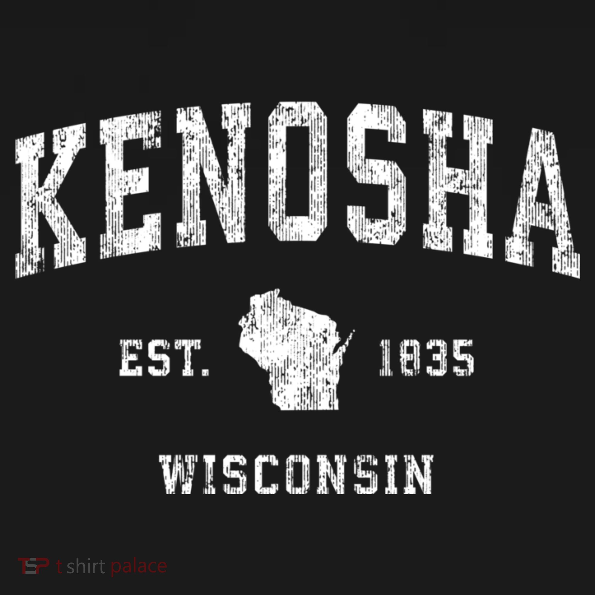 Kenosha Wisconsin Wi Vintage Athletic Sports T-Shirt