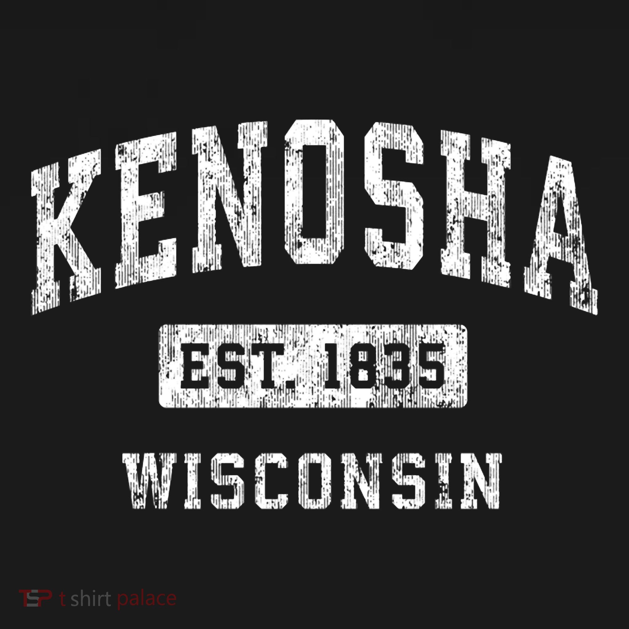 Kenosha Wisconsin Wi Vintage Established Sports T-Shirt