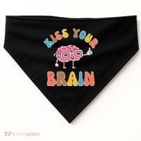Kiss Your Brain USA-Made Doggie Bandana thumb 0