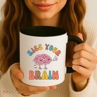 Kiss Your Brain Coffee Mug thumb 3