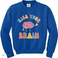 Kiss Your Brain Kids Sweatshirt thumb 0