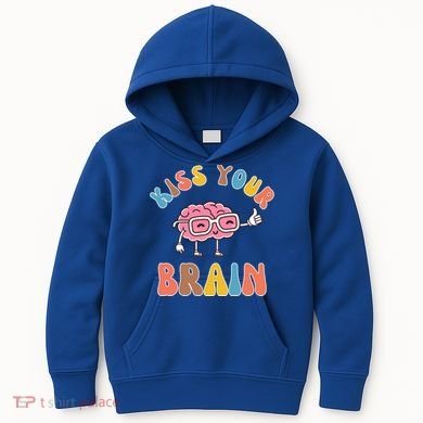 Kiss Your Brain Kids Hoodie