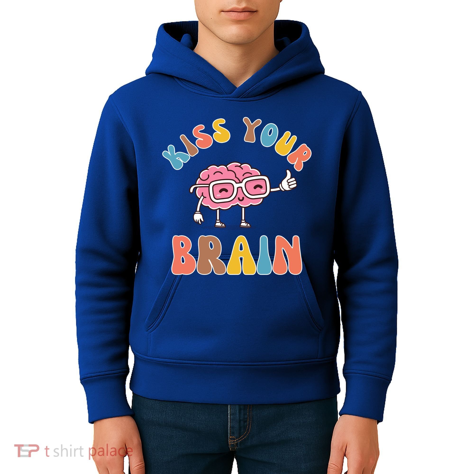 Kiss Your Brain Kids Hoodie