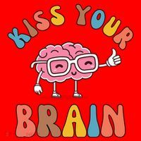 Kiss Your Brain Santa Hat thumb 1