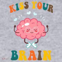 Kiss Your Brain Cute Funny Women's Sweatshirt thumb 2