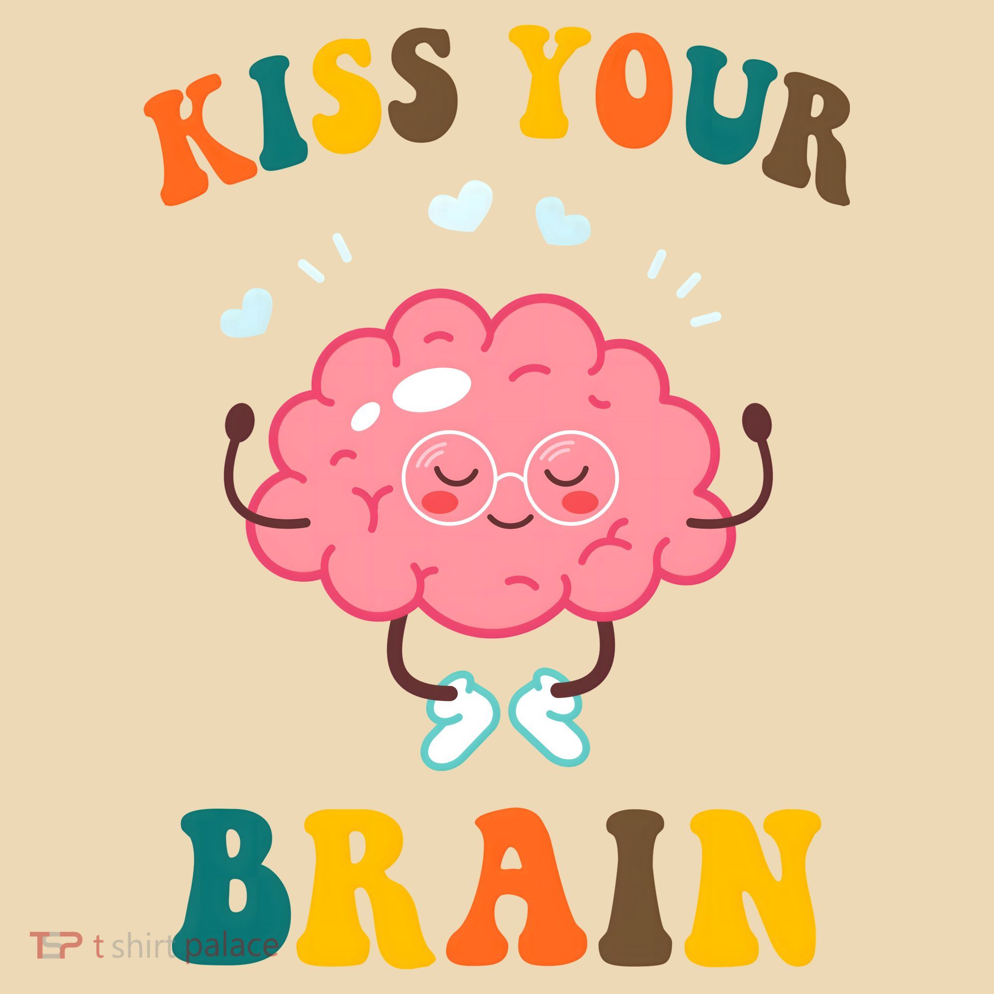Kiss Your Brain Cute Funny Tote Bag
