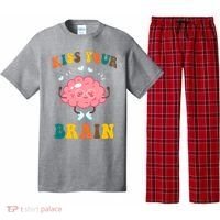 Kiss Your Brain Cute Funny Pajama Set thumb 0