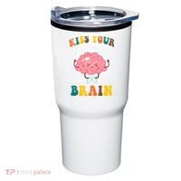 Kiss Your Brain Cute Funny Tumbler thumb 0