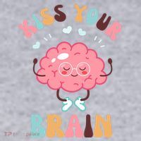 Kiss Your Brain Mental Health Brain Women's Sweatshirt thumb 2