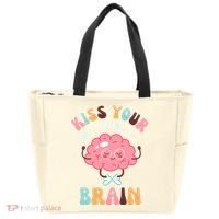 Kiss Your Brain Mental Health Brain Tote Bag thumb 0