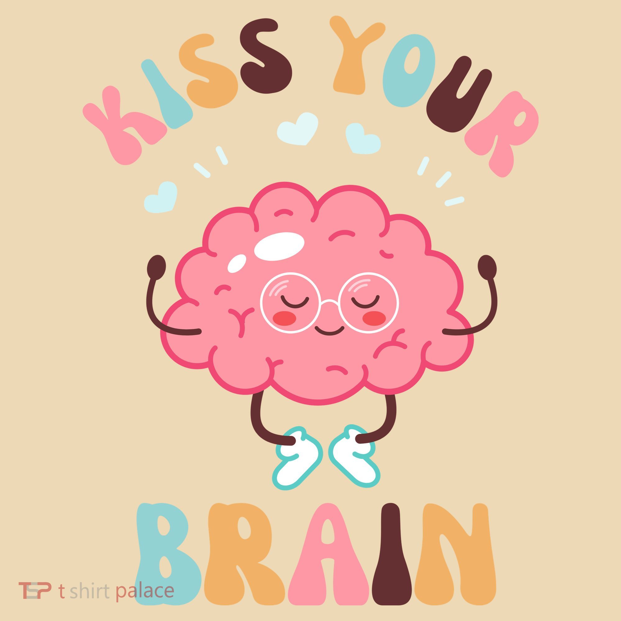 Kiss Your Brain Mental Health Brain Tote Bag