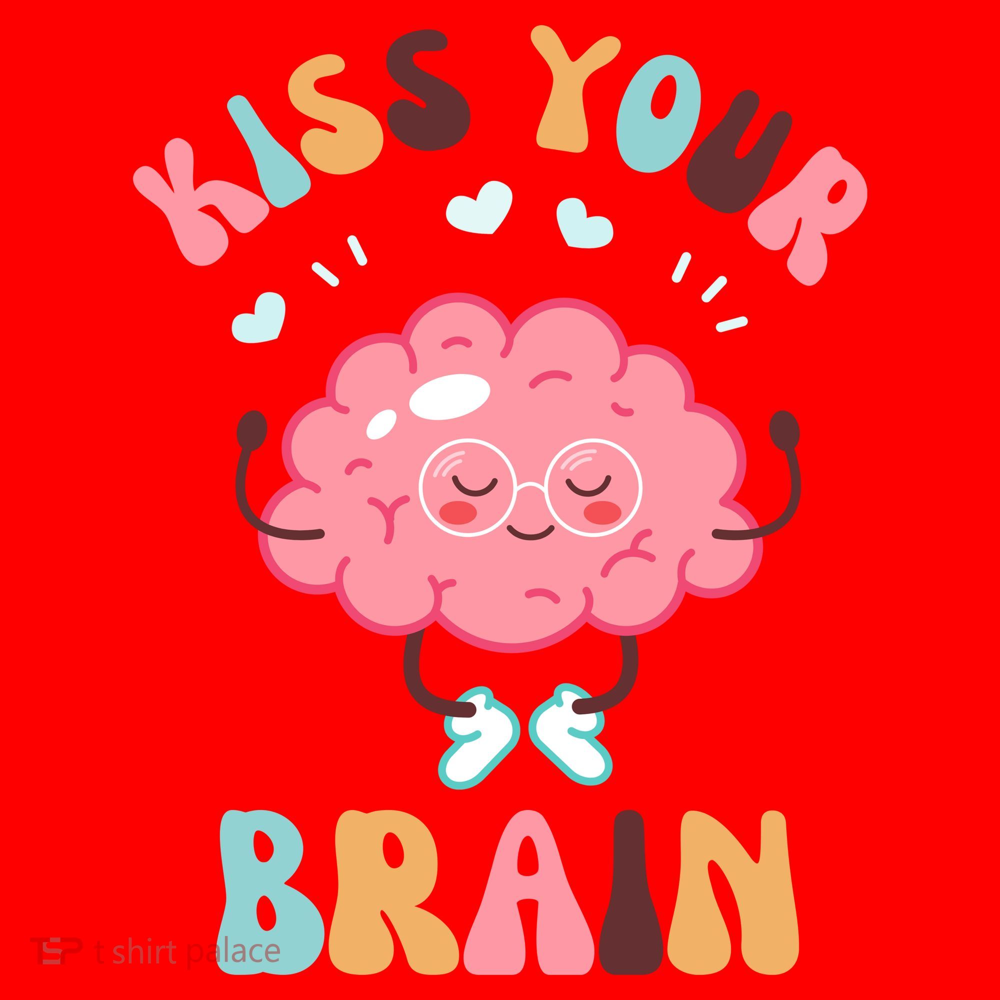 Kiss Your Brain Mental Health Brain Santa Hat