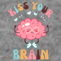 Kiss Your Brain Mental Health Brain Long Sleeve Shirt thumb 2