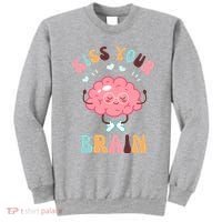 Kiss Your Brain Mental Health Brain Sweatshirt thumb 0