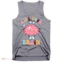 Kiss Your Brain Mental Health Brain Tank Top thumb 0