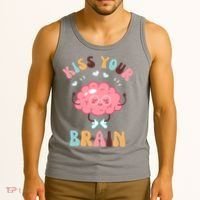 Kiss Your Brain Mental Health Brain Tank Top thumb 3