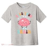 Kiss Your Brain Mental Health Brain Toddler T-Shirt thumb 0