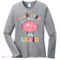 Kiss Your Brain Mental Health Brain Women's Long Sleeve Shirt thumb 0