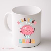 Kiss Your Brain Mental Health Brain Coffee Mug thumb 0