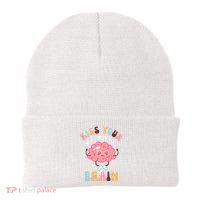 Kiss Your Brain Mental Health Brain Beanie thumb 0