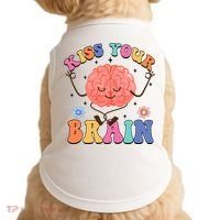 Kiss Your Brain Cute Teacher Appreciation Back To School Doggie Tank thumb 0
