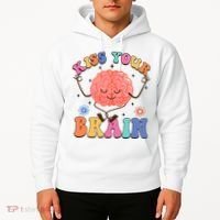 Kiss Your Brain Cute Teacher Appreciation Back To School Hoodie thumb 2
