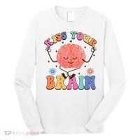 Kiss Your Brain Cute Teacher Appreciation Back To School Long Sleeve Shirt thumb 0