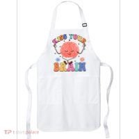 Kiss Your Brain Cute Teacher Appreciation Back To School Apron thumb 0