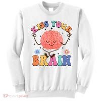 Kiss Your Brain Cute Teacher Appreciation Back To School Sweatshirt thumb 0