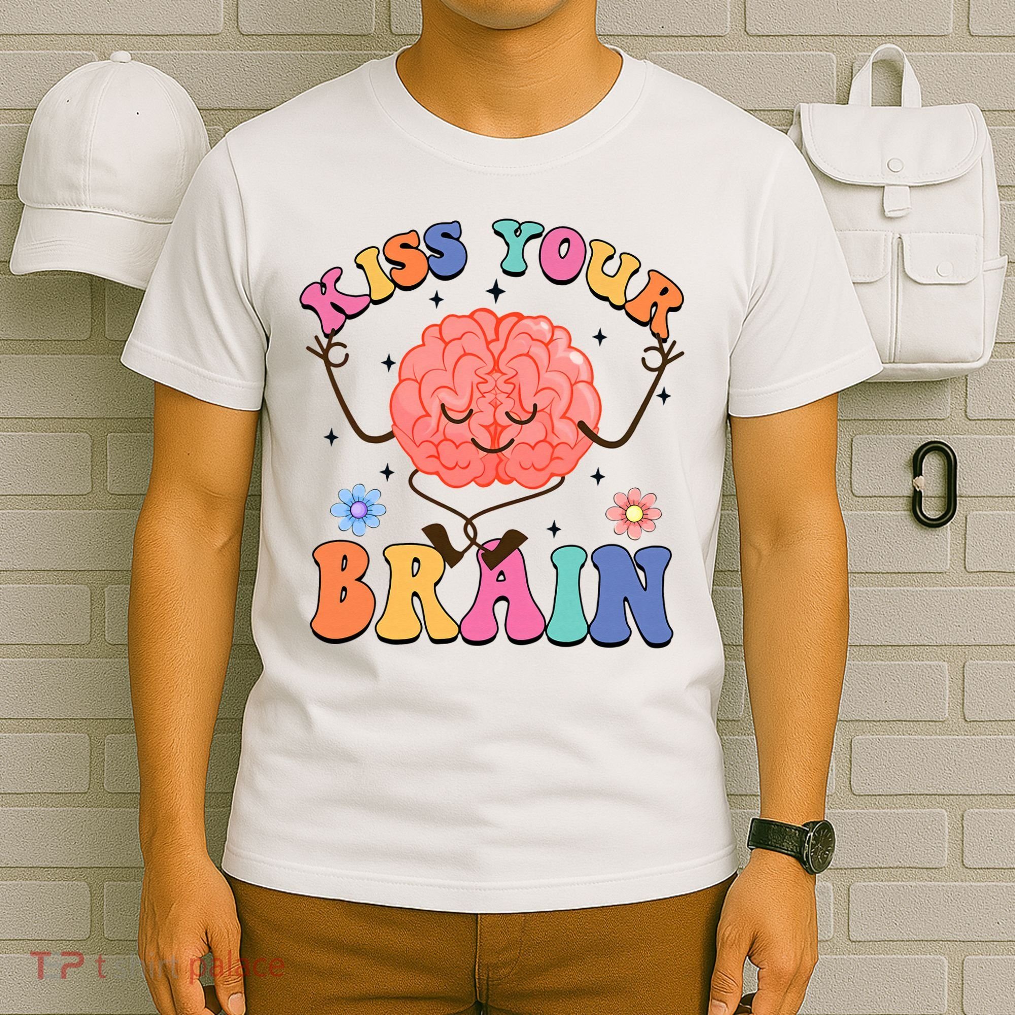 Kiss Your Brain Cute Teacher Appreciation Back To School T-Shirt