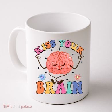 Kiss Your Brain Cute Teacher Appreciation Back To School Coffee Mug